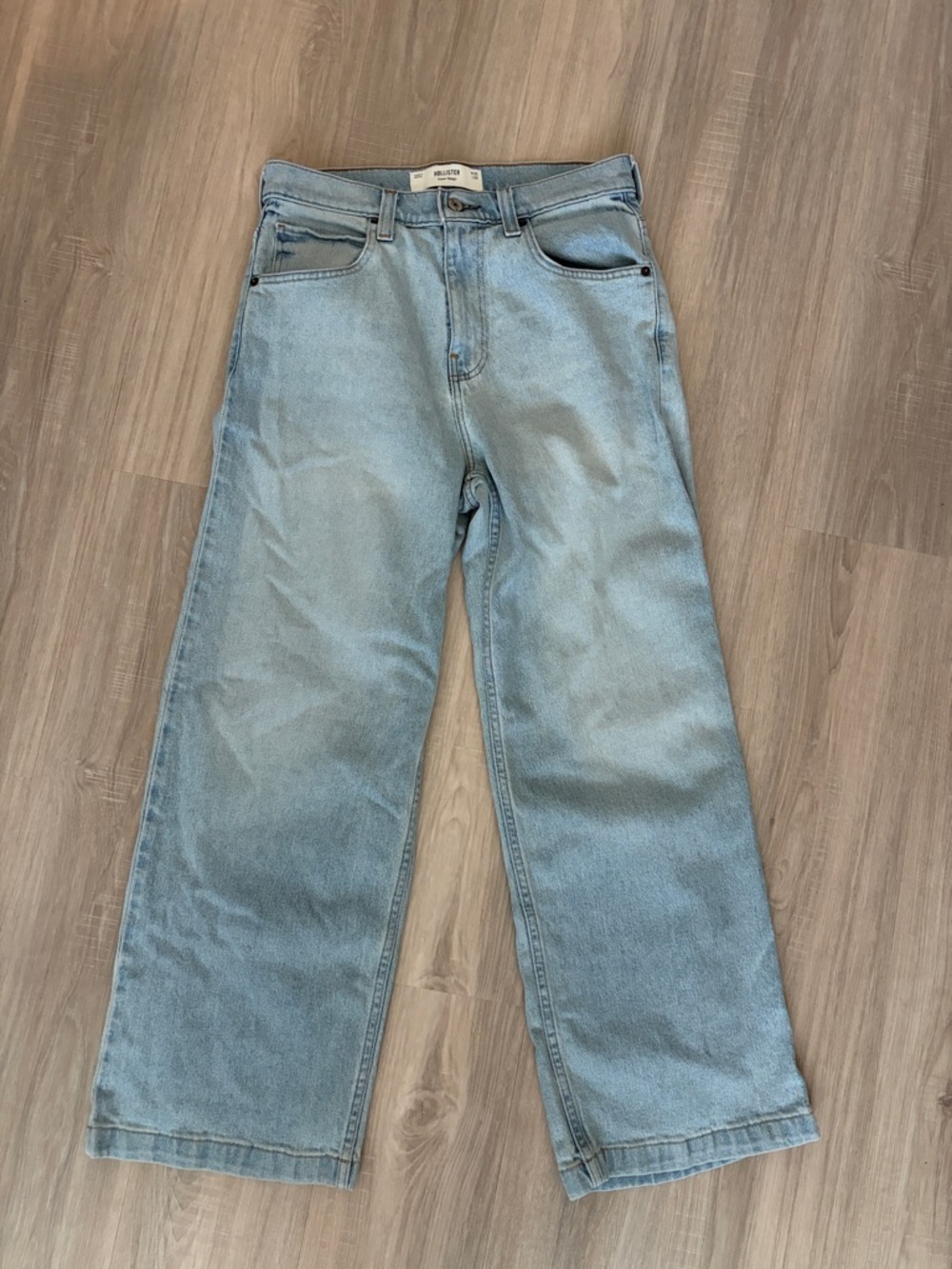 Hollister Light Blue Super Baggy Jeans